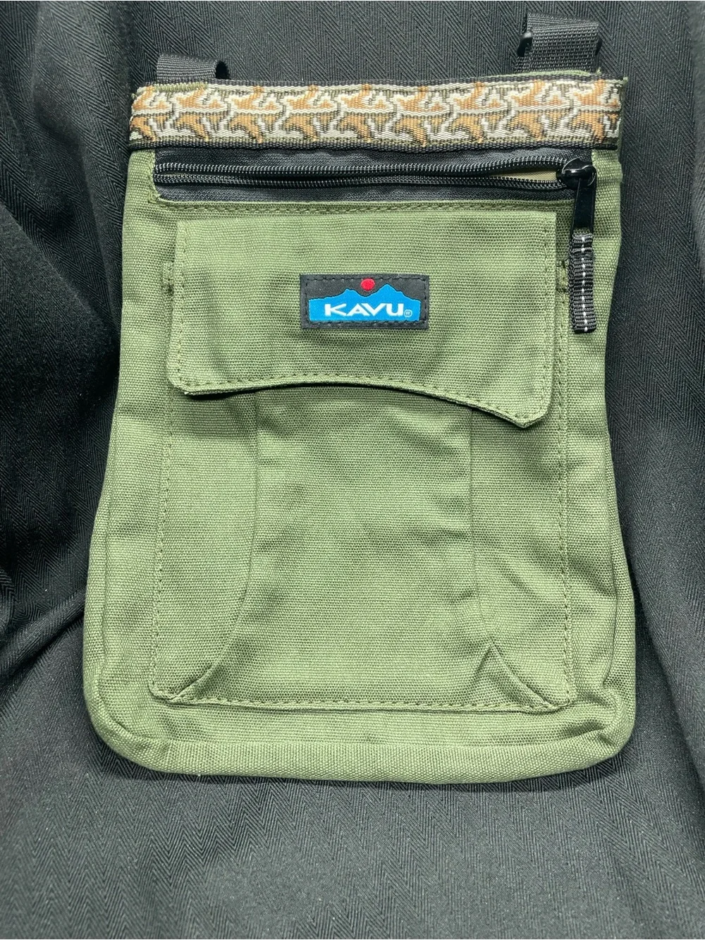 KAVU Keeper Cotton Canvas Crossbody/Sling Travel Bag